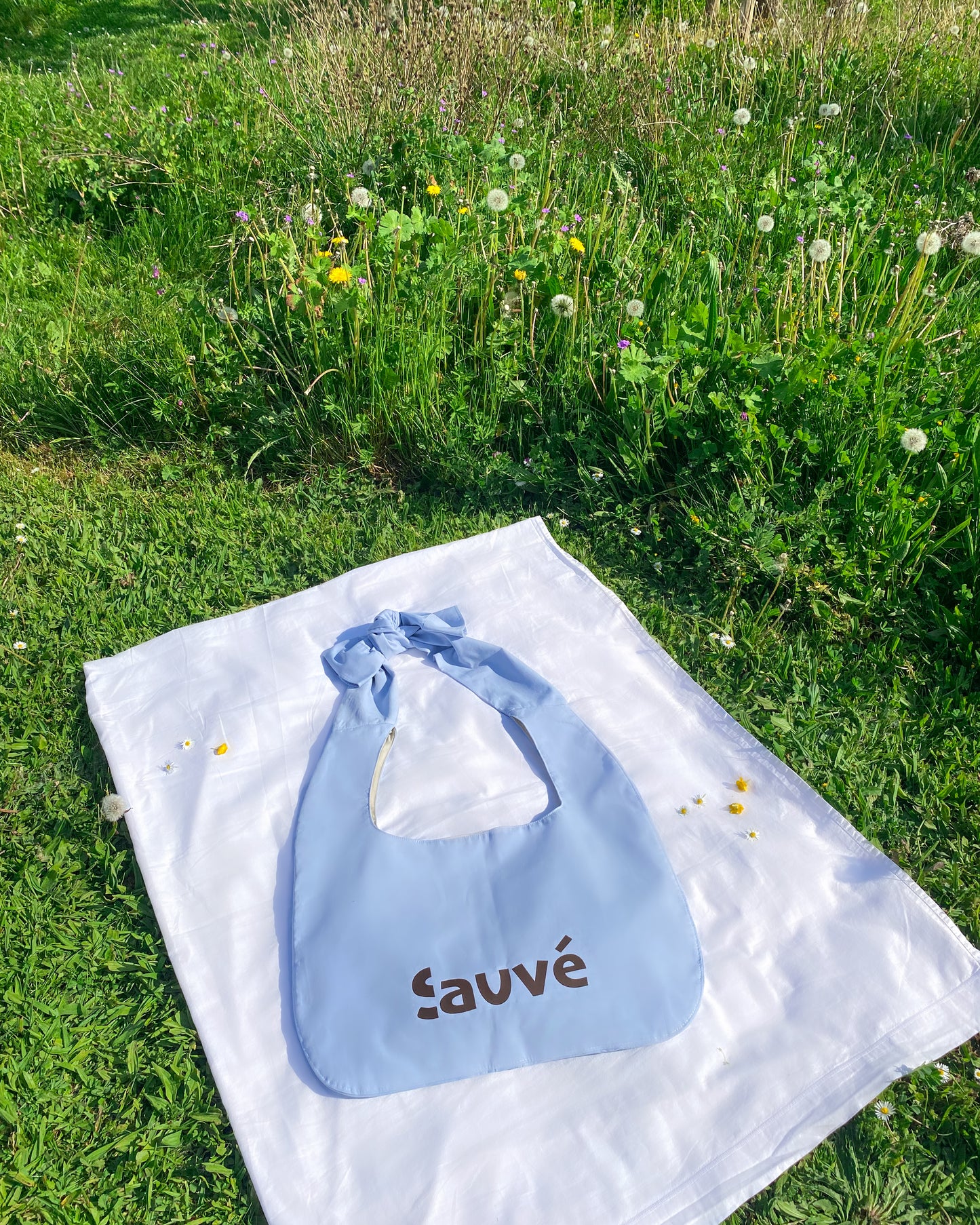 Sac chemise bleu ciel