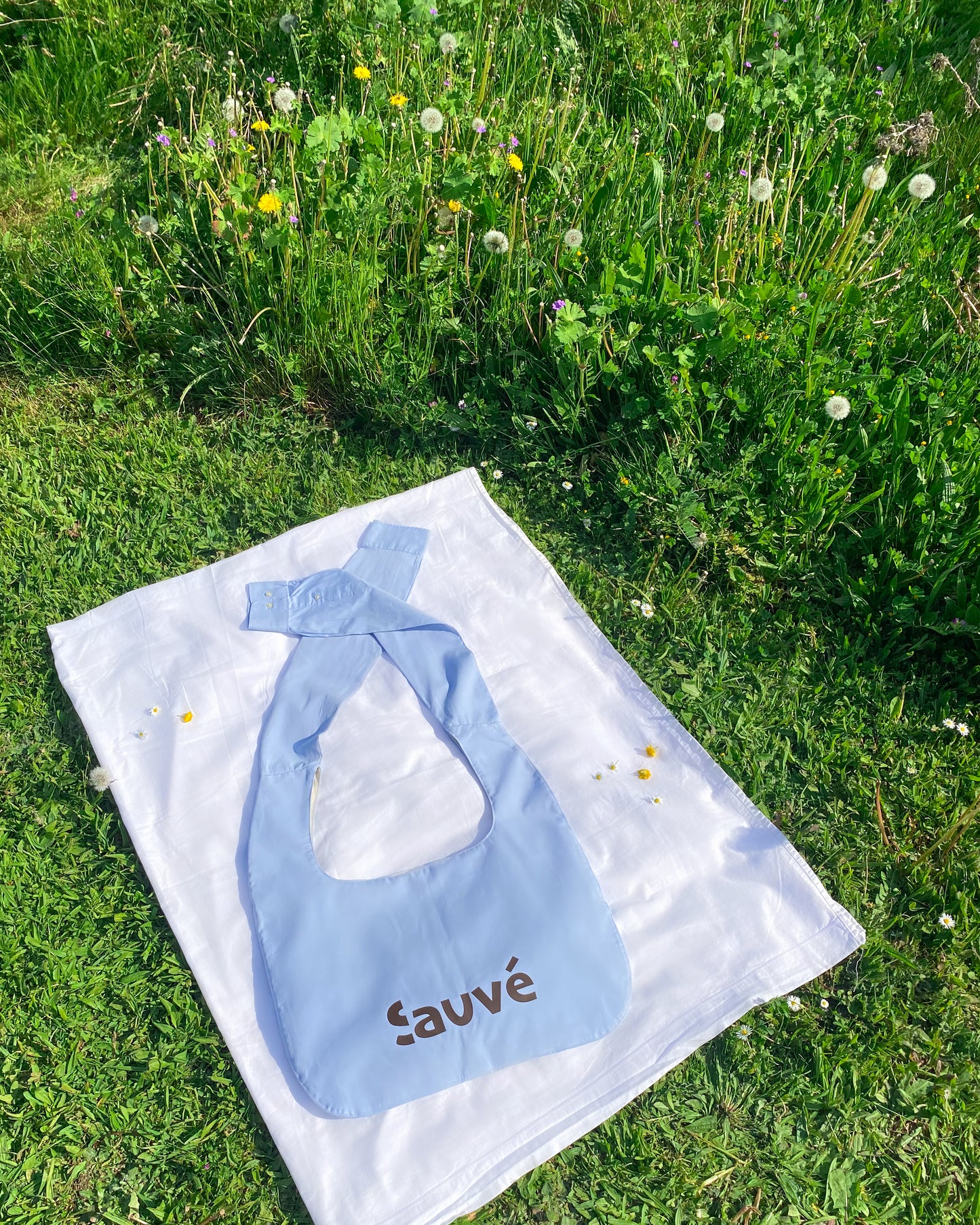 Sac chemise bleu ciel